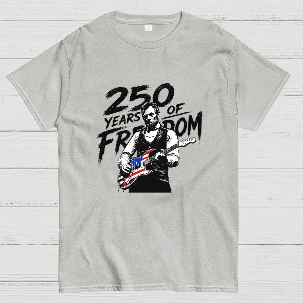 President Abraham Lincoln Playing Guitar 250th Anniversary 4th of July  T-Shirt