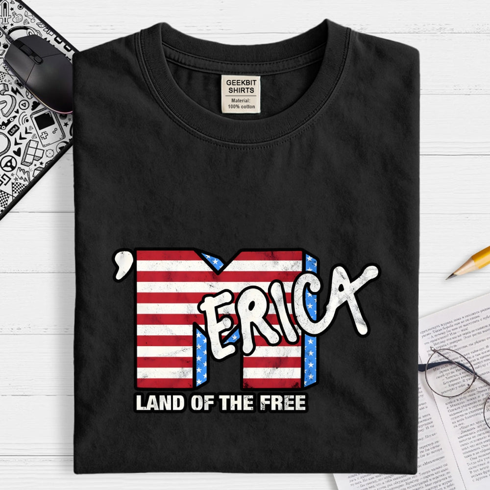 Merica- Land of the Free  T-Shirt