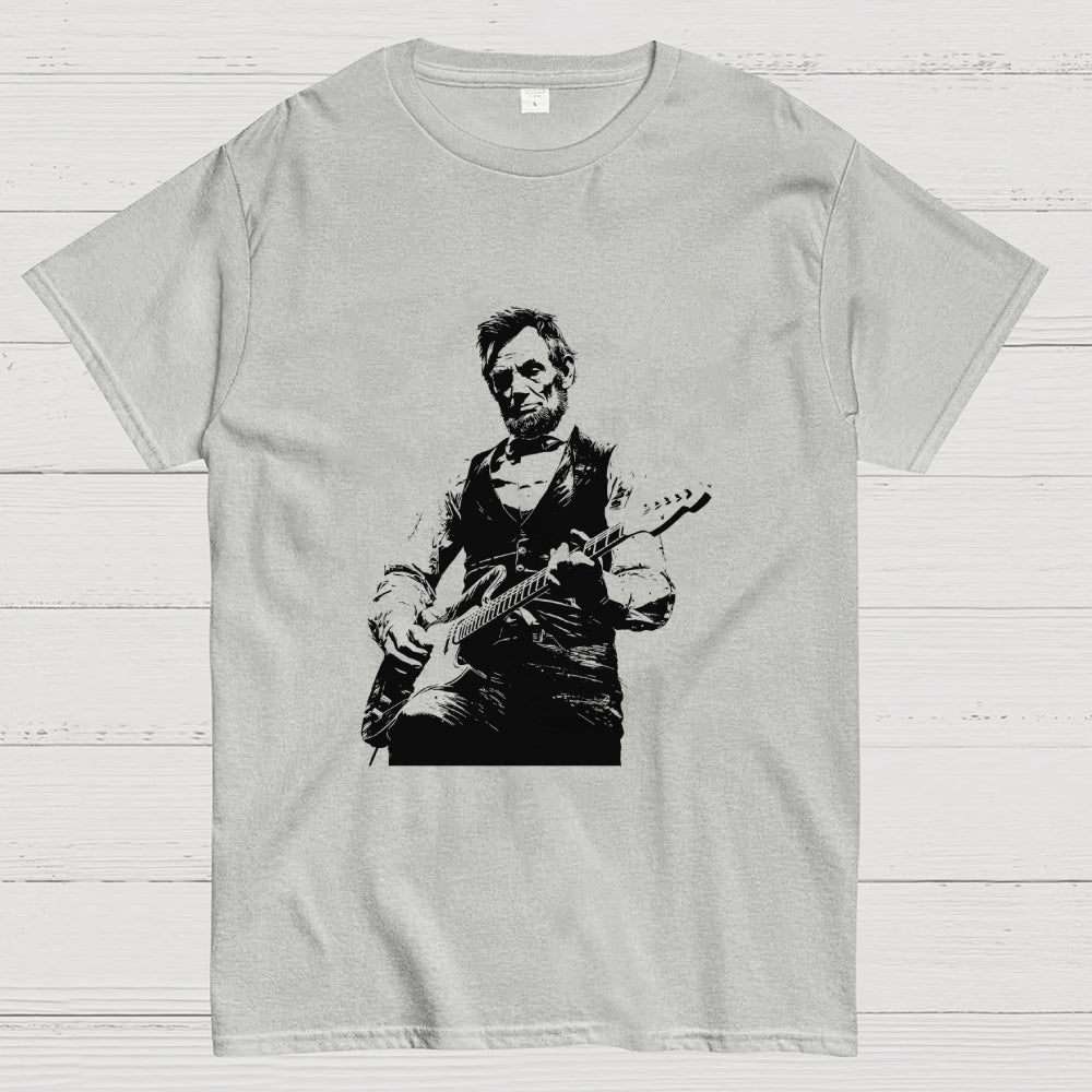Lincoln Playing Guitar  T-Shirt