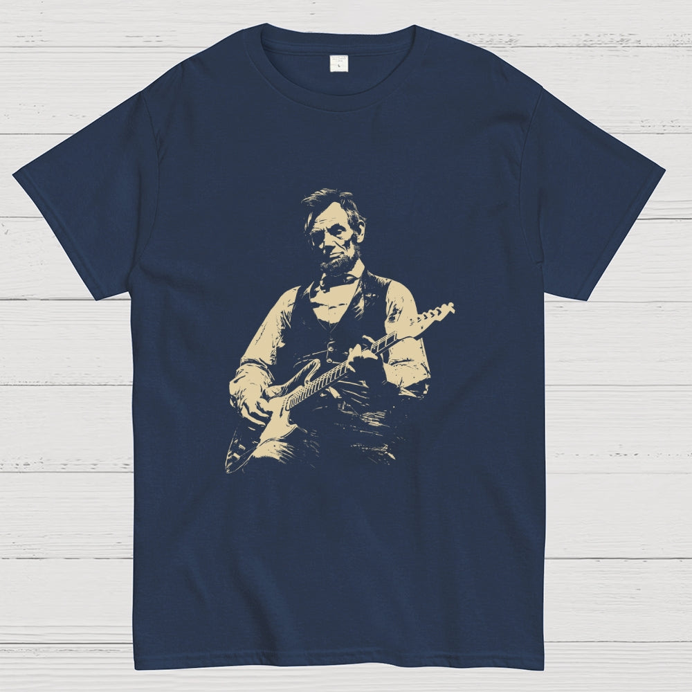 Lincoln Playing Guitar  T-Shirt