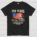 America 250th Anniversary We The People  Sci-Fi Rebels Flag Art print  T-Shirt