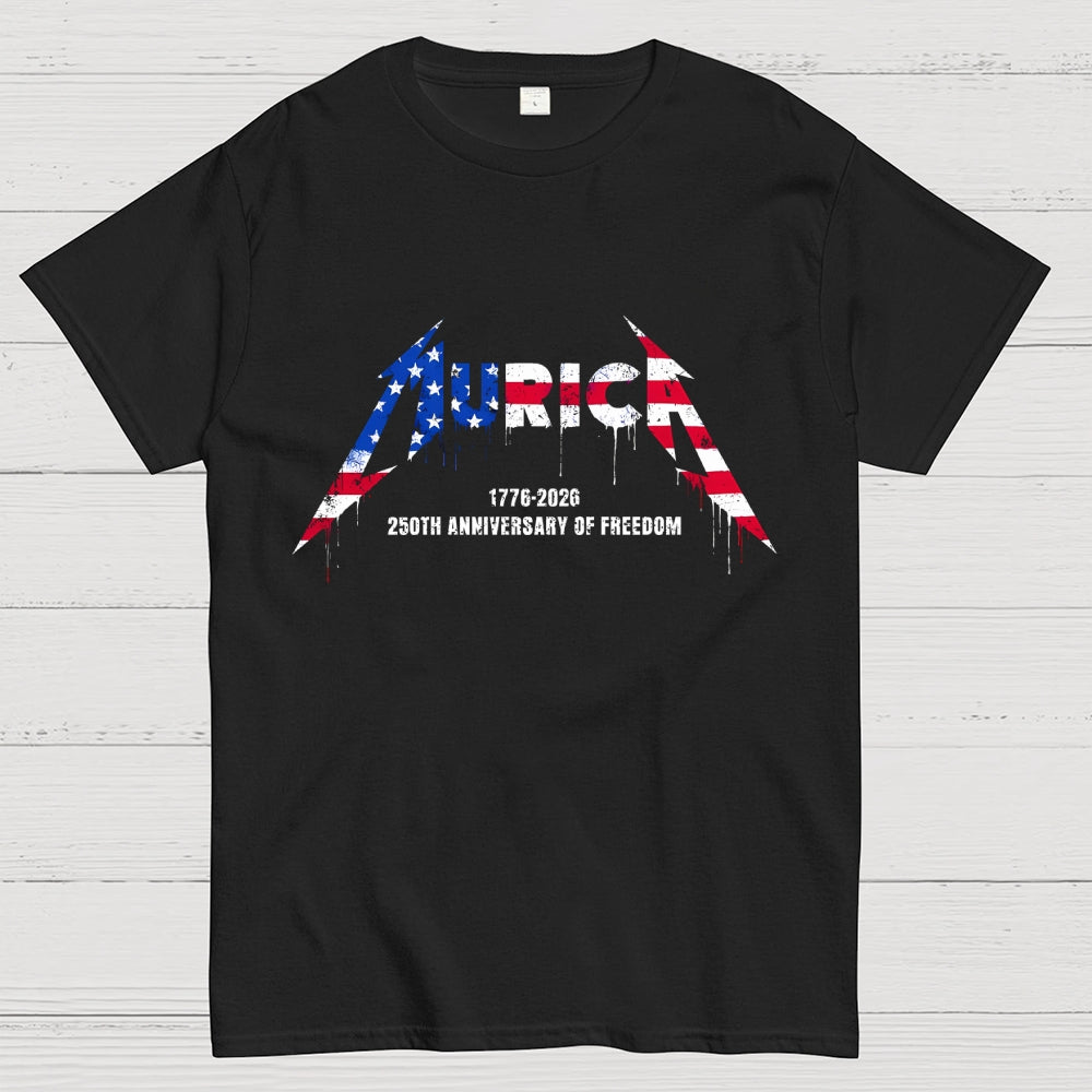 Metal Murica 1776-2026 250th funny  T-Shirt