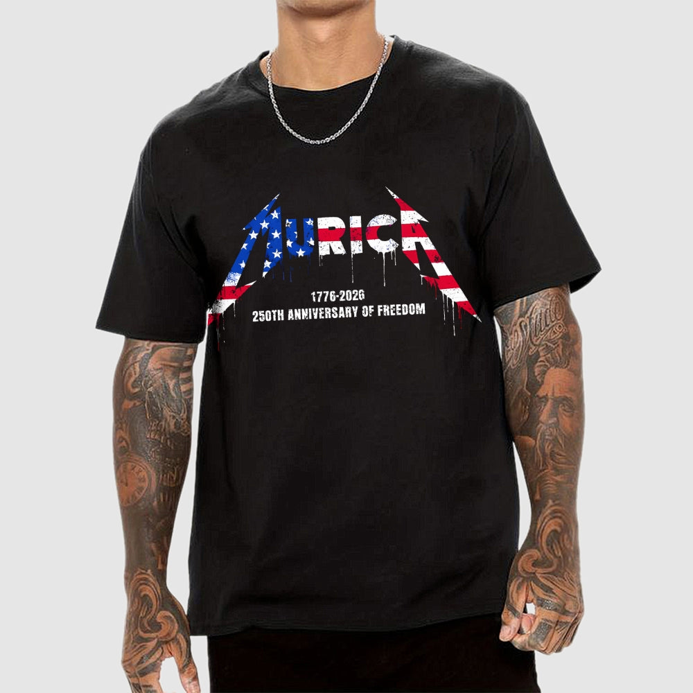 Metal Murica 1776-2026 250th funny  T-Shirt