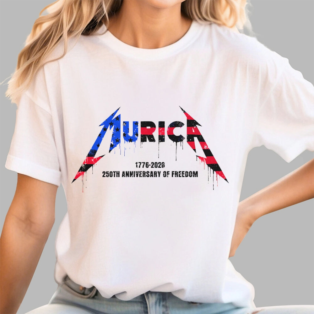 Metal Murica 1776-2026 250th funny  T-Shirt