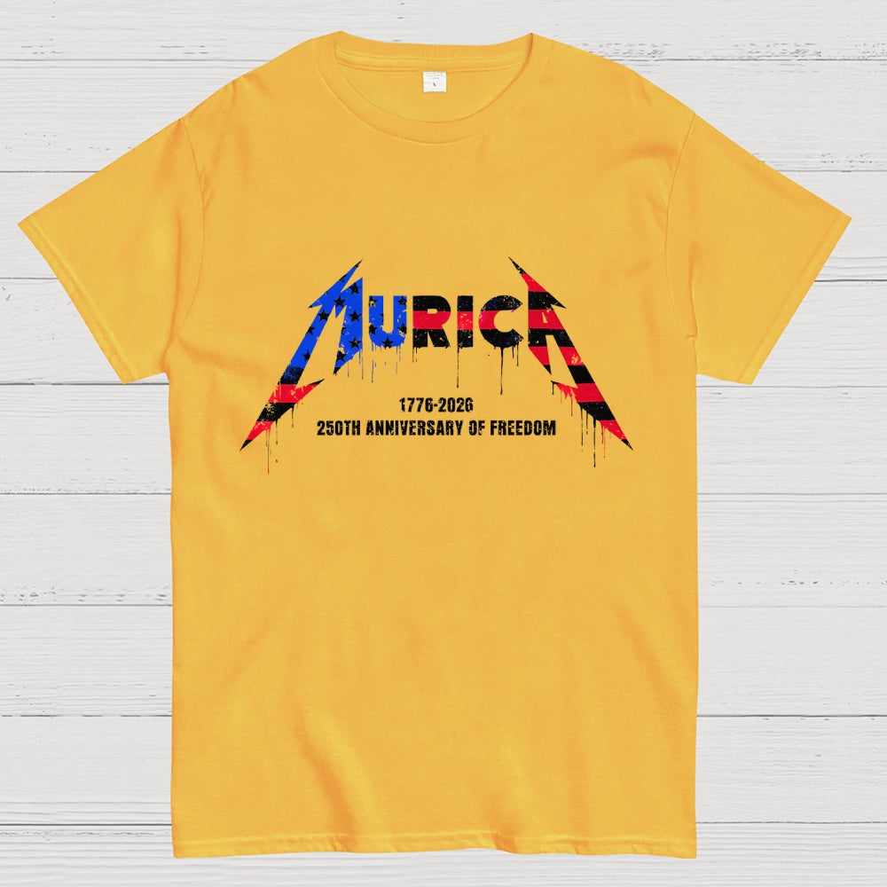 Metal Murica 1776-2026 250th funny  T-Shirt
