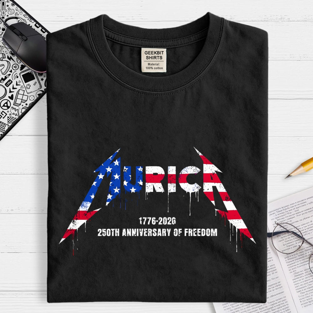 Metal Murica 1776-2026 250th funny  T-Shirt