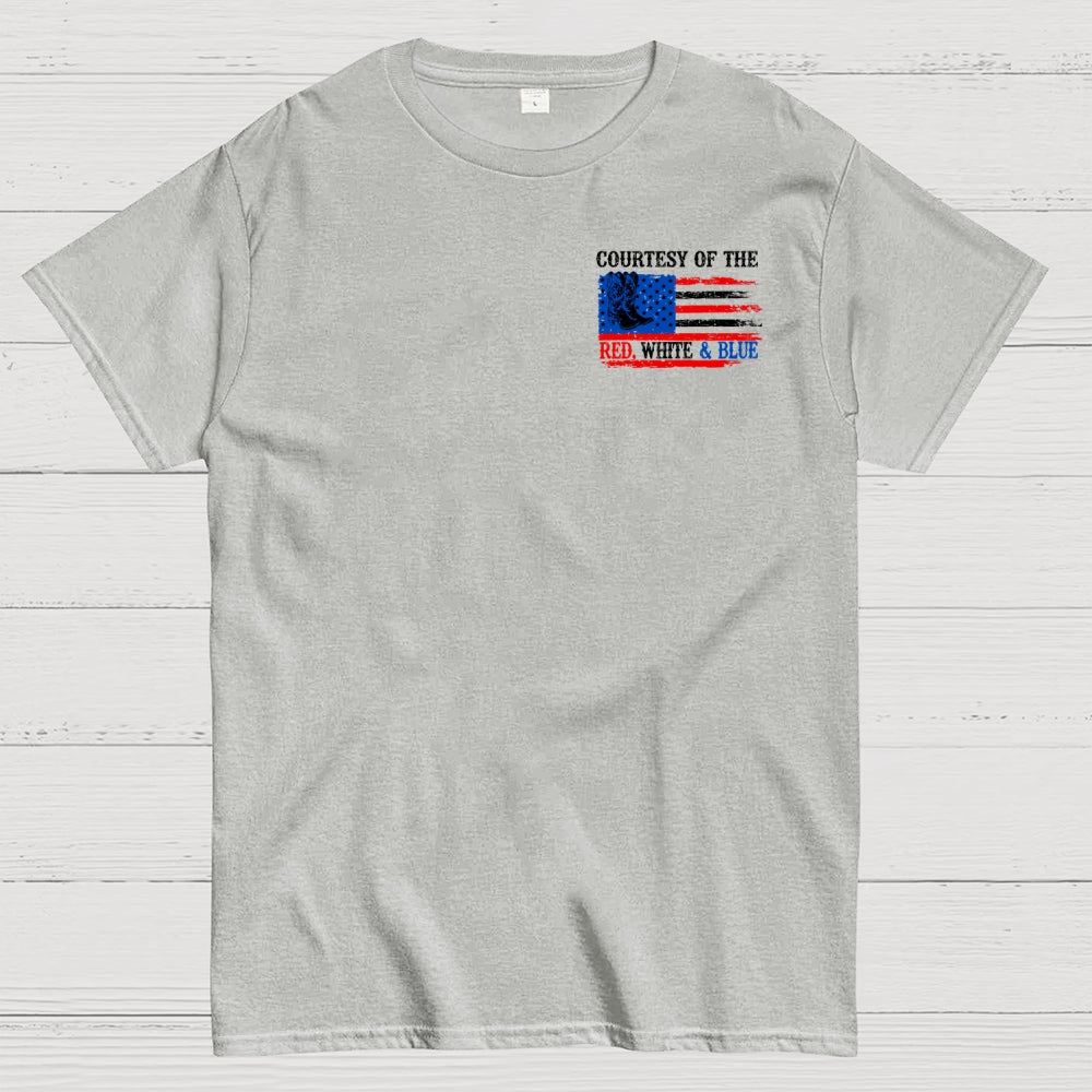 Courtesy of the Red White and Blue 250th anniversary Front And Back Printing  T-Shirt