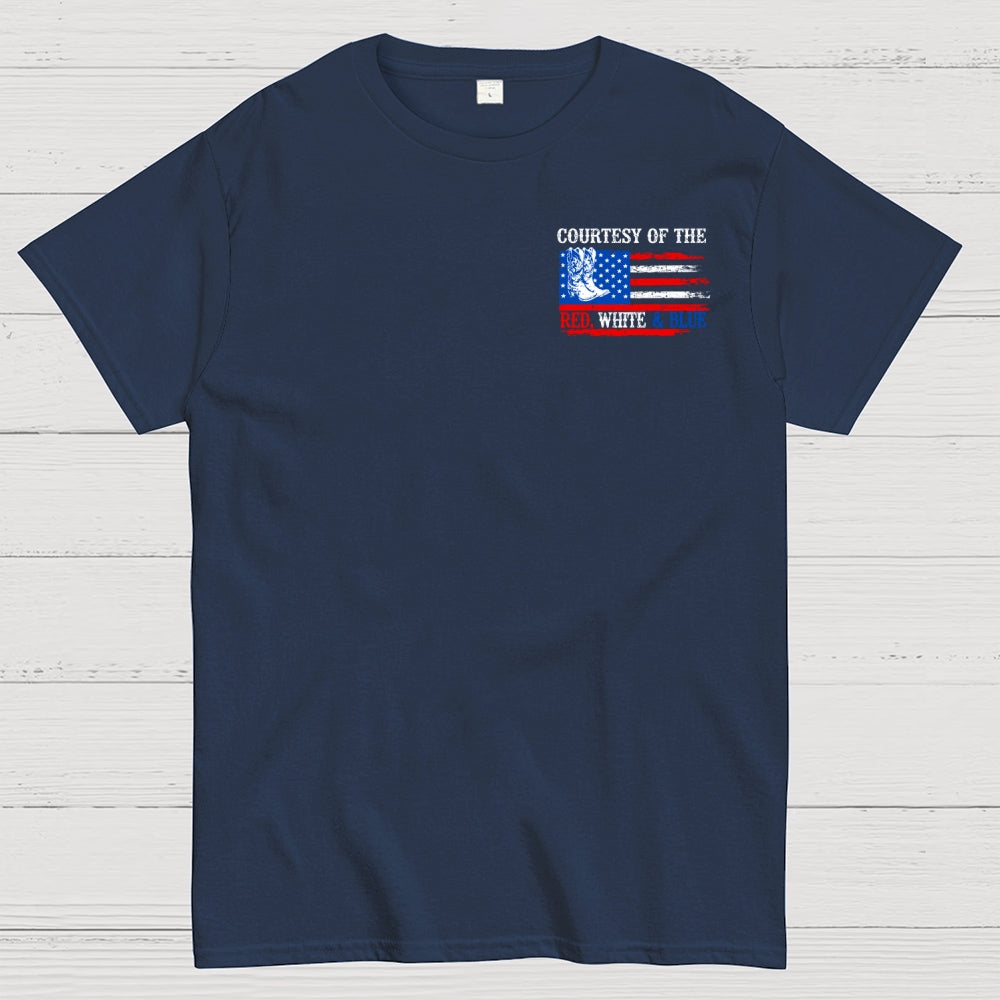 Courtesy of the Red White and Blue 250th anniversary Front And Back Printing  T-Shirt