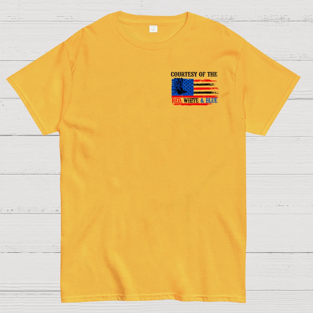 Courtesy of the Red White and Blue 250th anniversary Front And Back Printing  T-Shirt