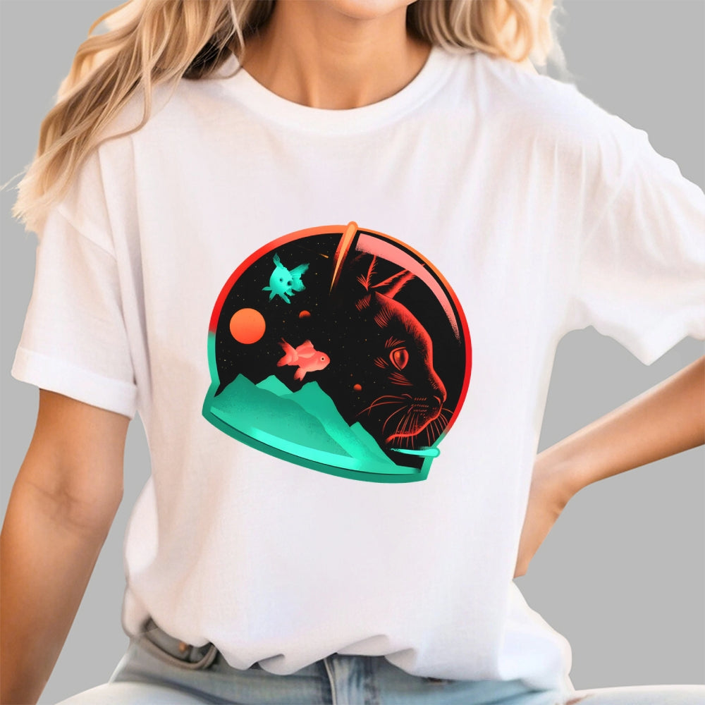 Astrocat - Cat and Space  T-Shirt