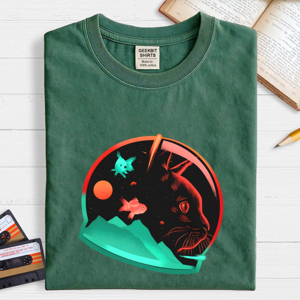 Astrocat - Cat and Space  T-Shirt