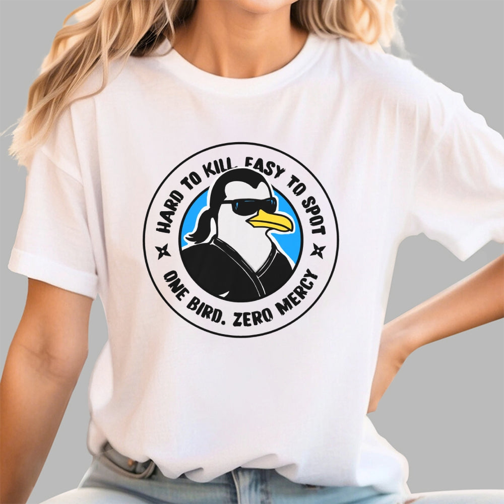 Steven Seagull One Bird Zero Mercy  T-Shirt