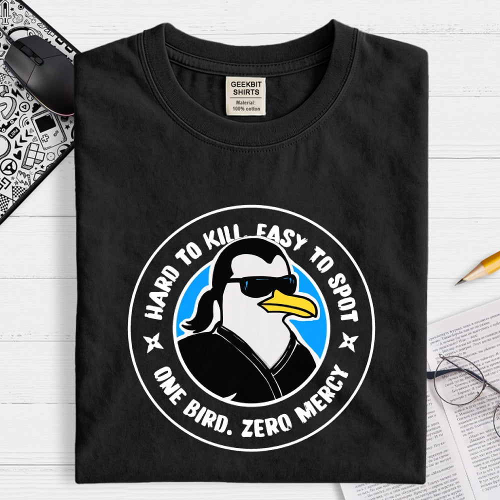 Steven Seagull One Bird Zero Mercy  T-Shirt