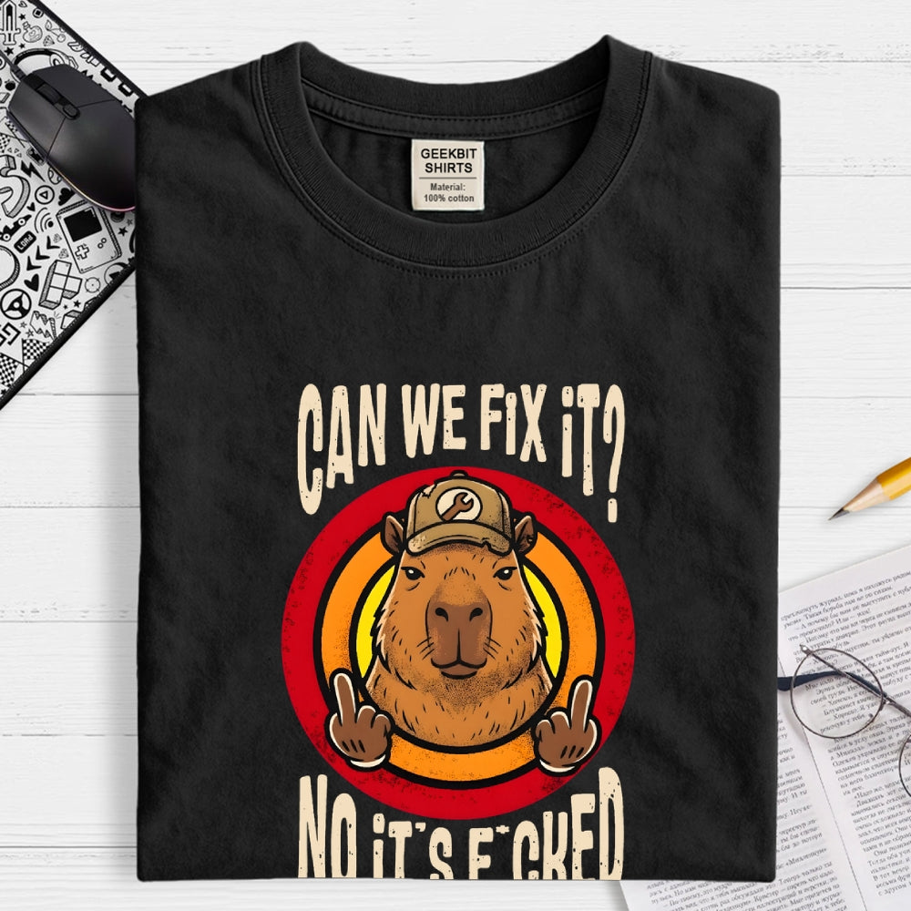 No It's Fucked Art Print  T-Shirt