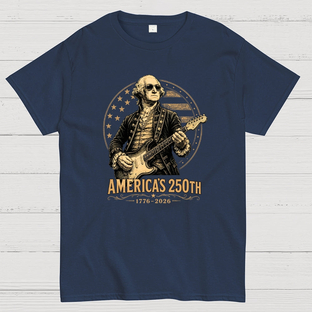George Washington Guitar-USA 250th Anniversary  T-Shirt