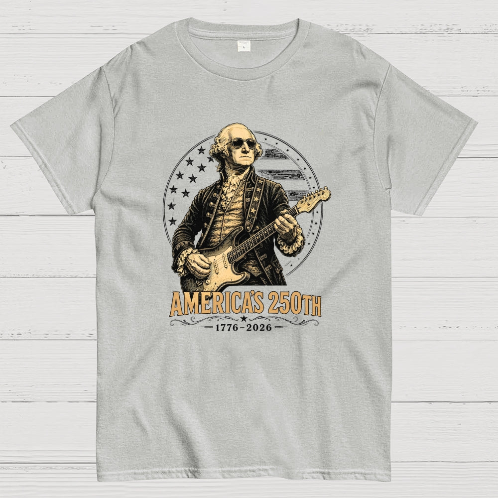 George Washington Guitar-USA 250th Anniversary  T-Shirt