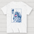 Retro Lady Liberty Bubblegum – America 250  T-Shirt
