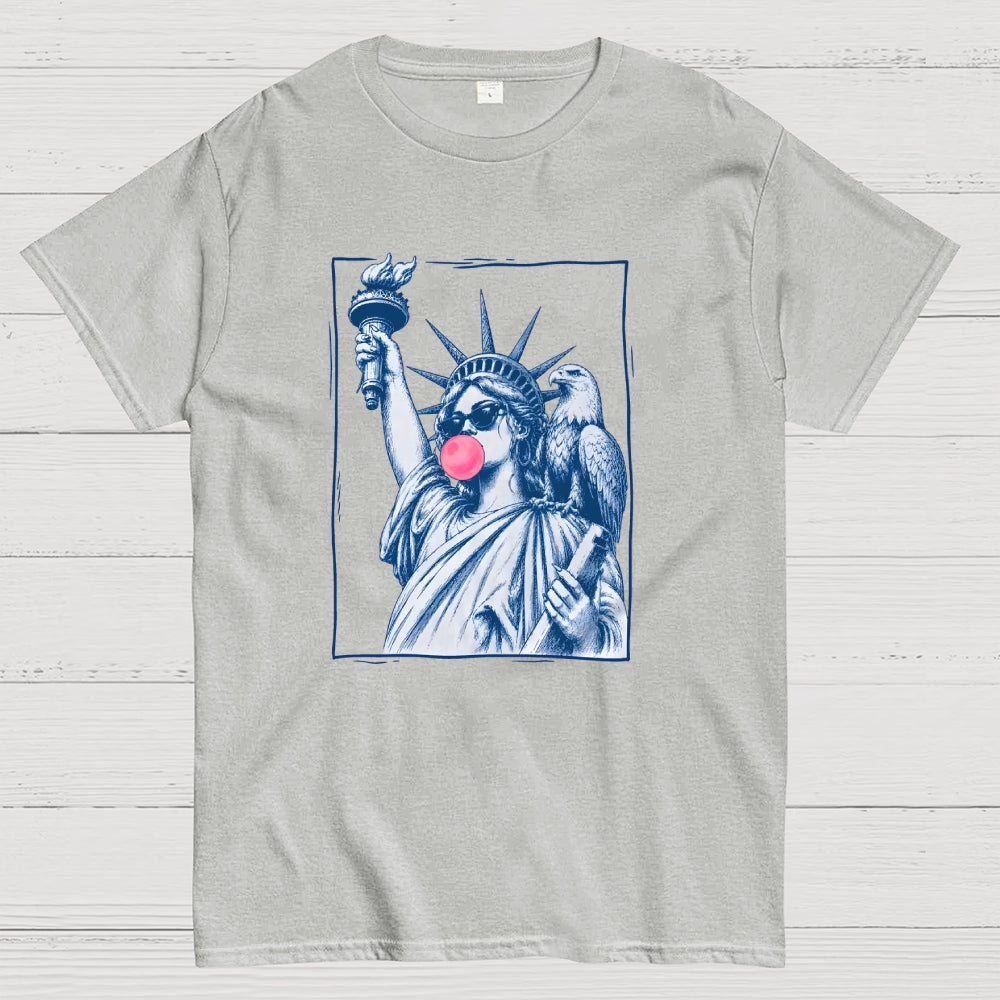 Retro Lady Liberty Bubblegum – America 250  T-Shirt