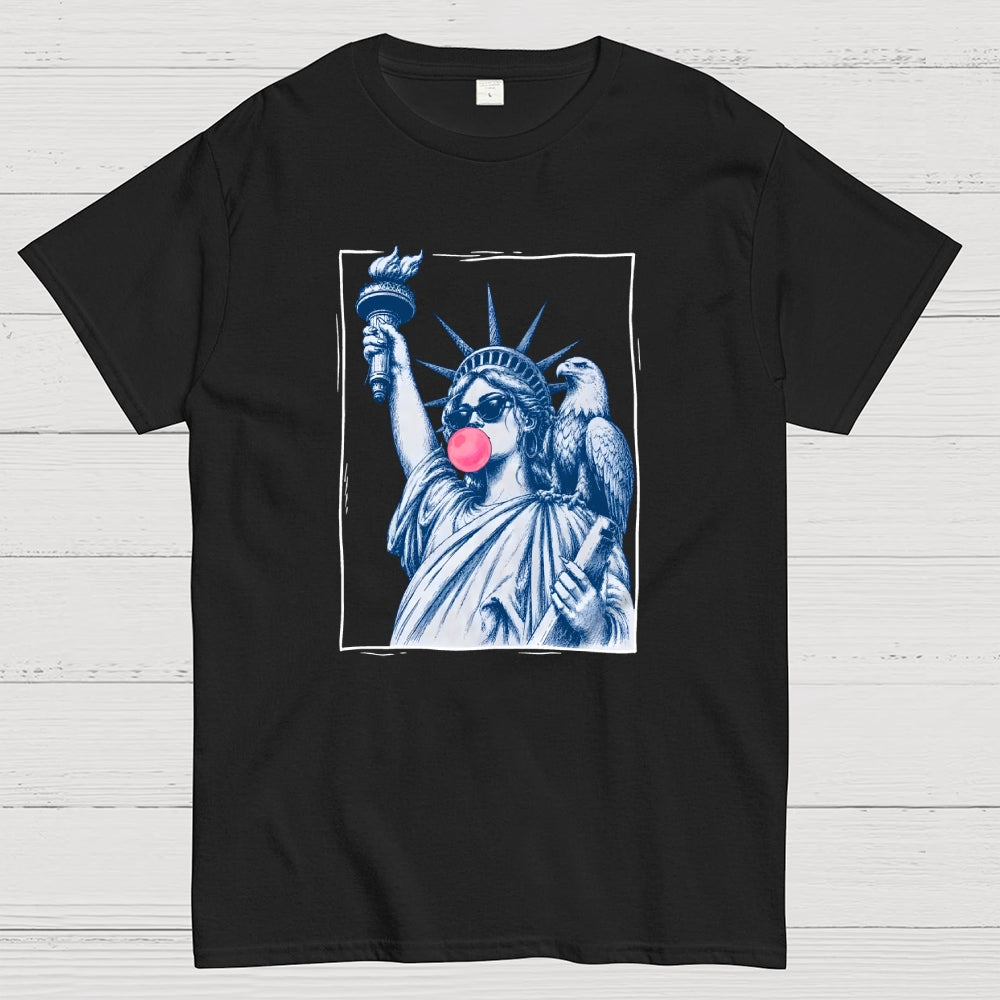 Retro Lady Liberty Bubblegum – America 250  T-Shirt