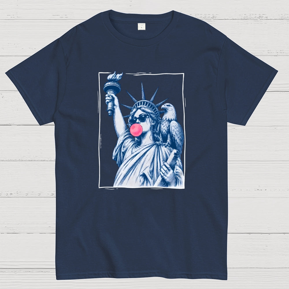 Retro Lady Liberty Bubblegum – America 250  T-Shirt