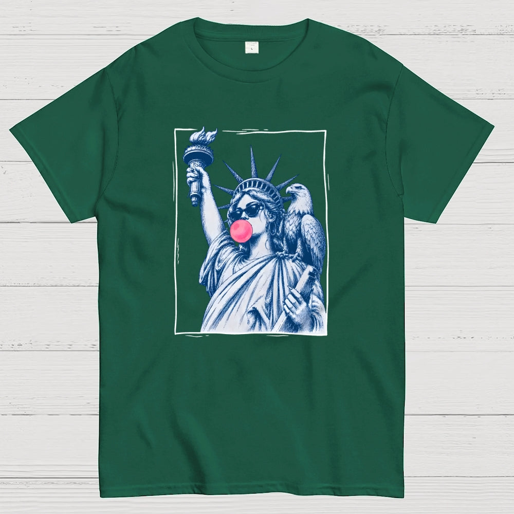 Retro Lady Liberty Bubblegum – America 250  T-Shirt