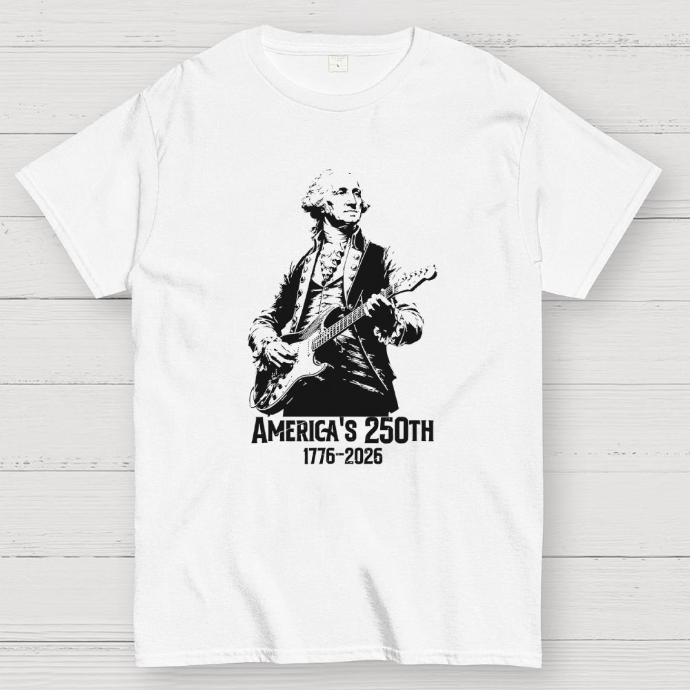 George Washington Rocks – USA 250 Years Since July 4, 1776  T-Shirt