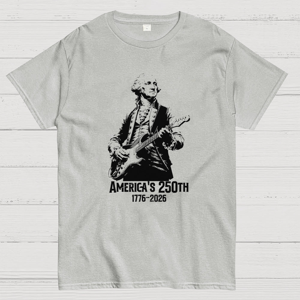 George Washington Rocks – USA 250 Years Since July 4, 1776  T-Shirt