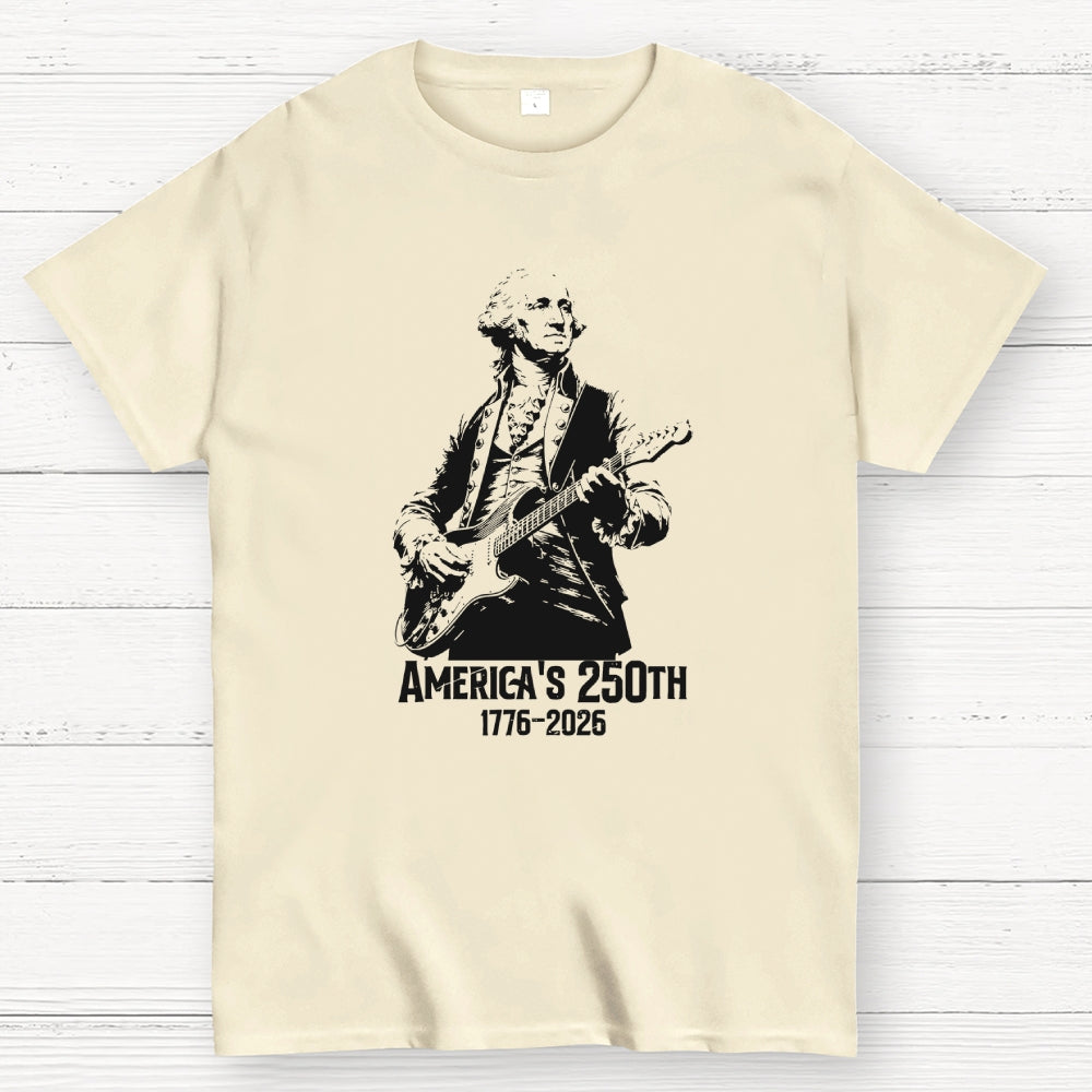 George Washington Rocks – USA 250 Years Since July 4, 1776  T-Shirt