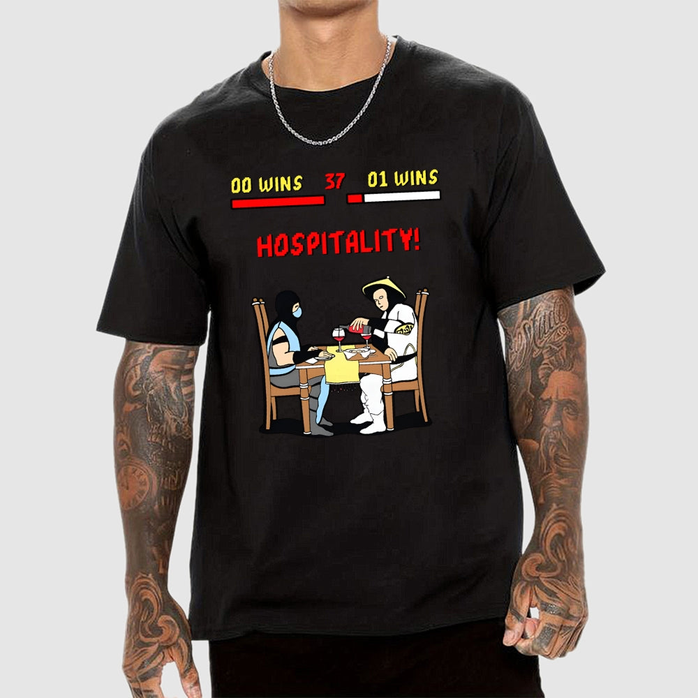 Fighting Game Rivals At Dinne Hospitality!  T-Shirt