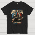 George Washington Lincoln Playing Guitar - 4th of July  T-Shirt