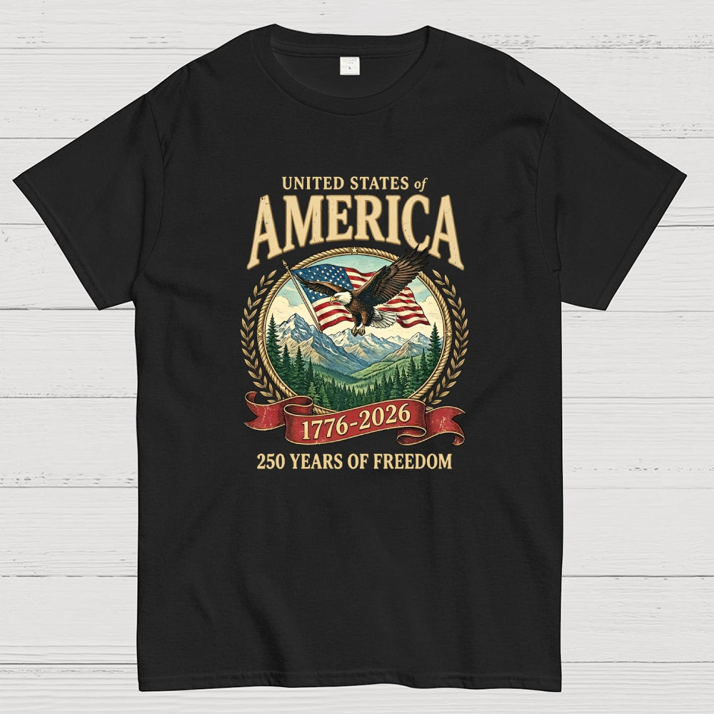 America 250th Anniversary 90s Graphic Style  T-Shirt