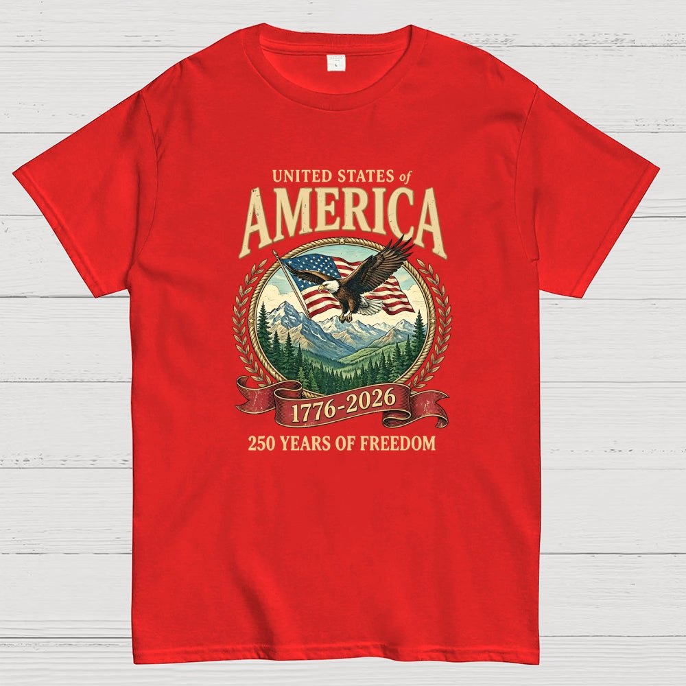 America 250th Anniversary 90s Graphic Style  T-Shirt