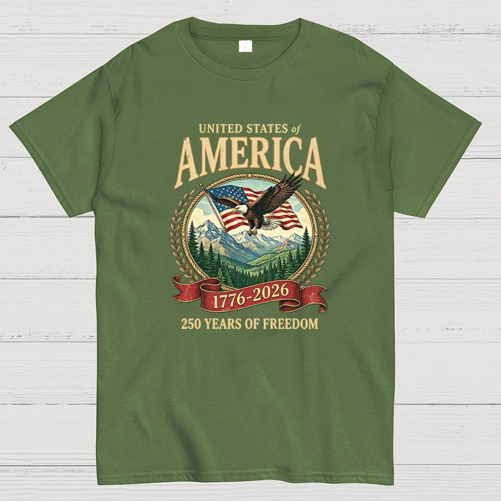 America 250th Anniversary 90s Graphic Style  T-Shirt