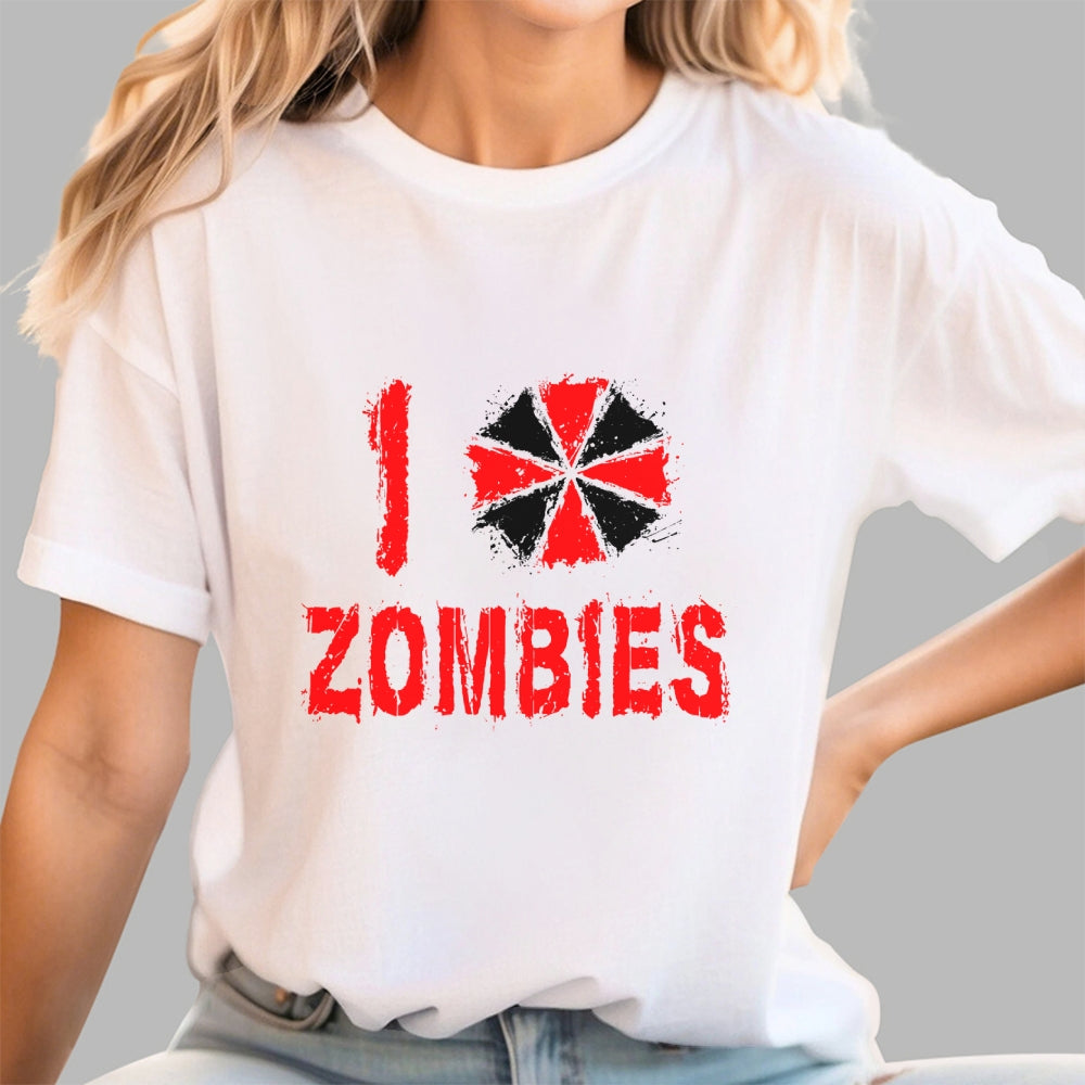 I Love Zombies  T-Shirt