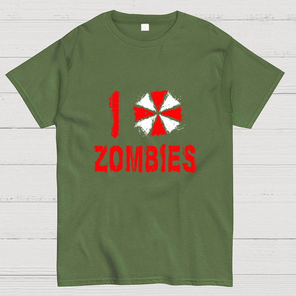 I Love Zombies  T-Shirt