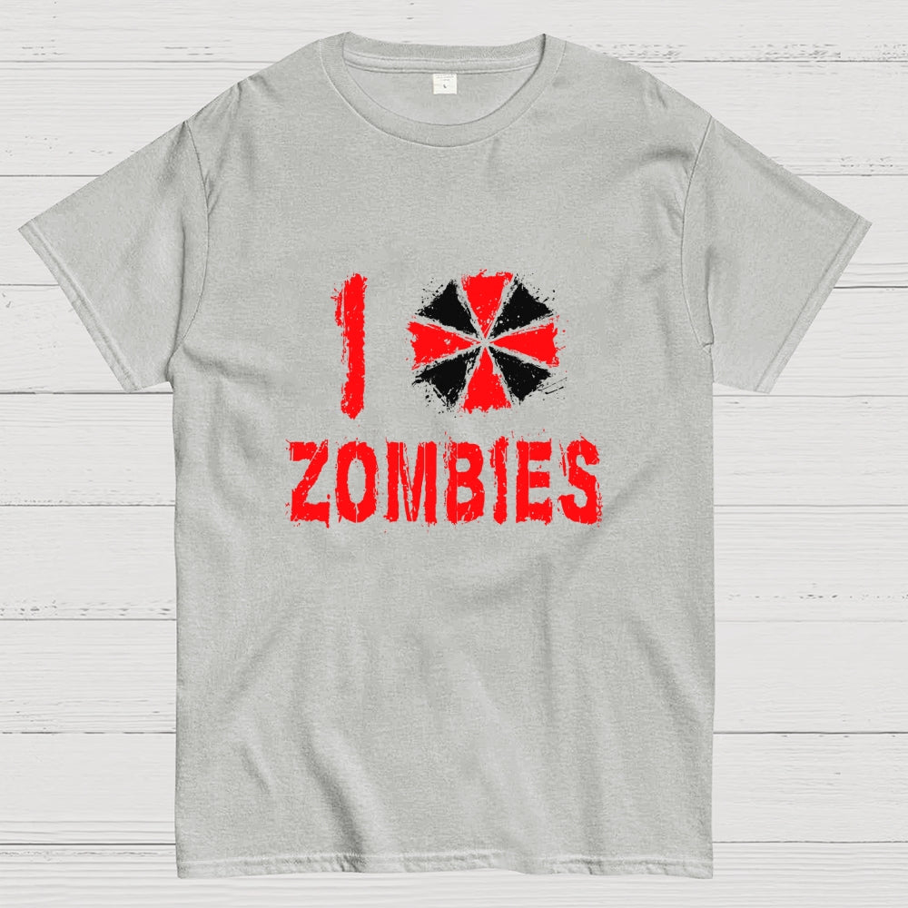 I Love Zombies  T-Shirt