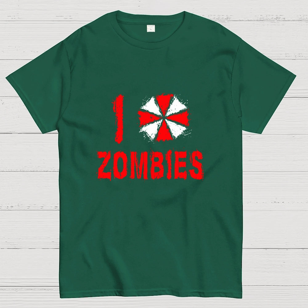 I Love Zombies  T-Shirt