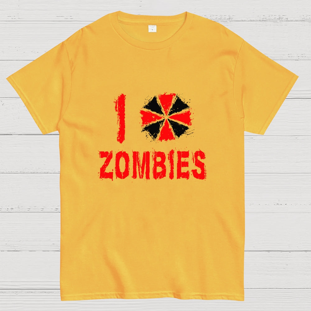 I Love Zombies  T-Shirt