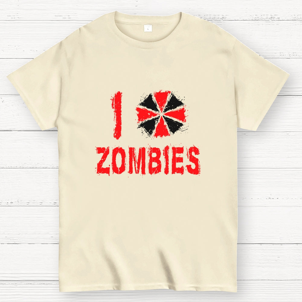 I Love Zombies  T-Shirt