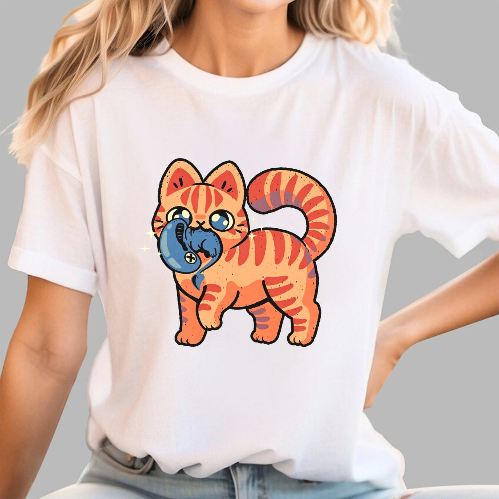 Cute Alien Cat  T-Shirt