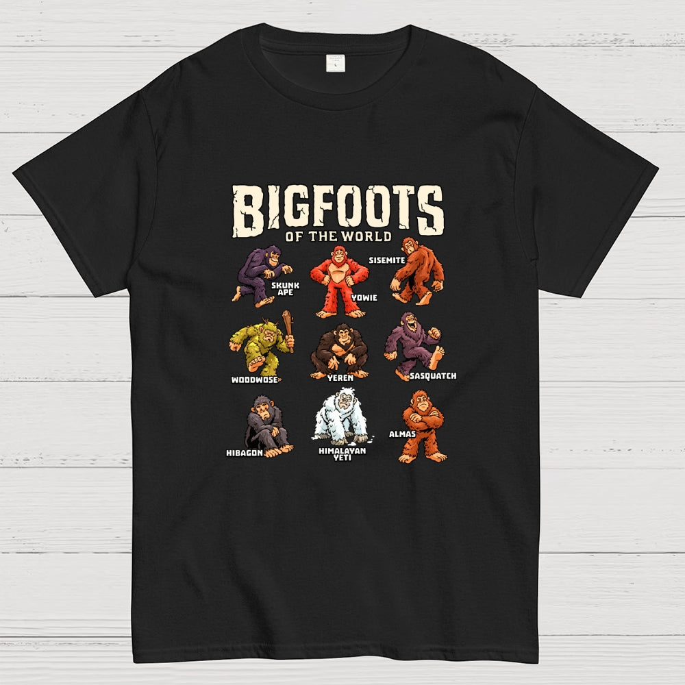Bigfoots of the World  T-Shirt