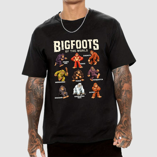 Bigfoots of the World  T-Shirt