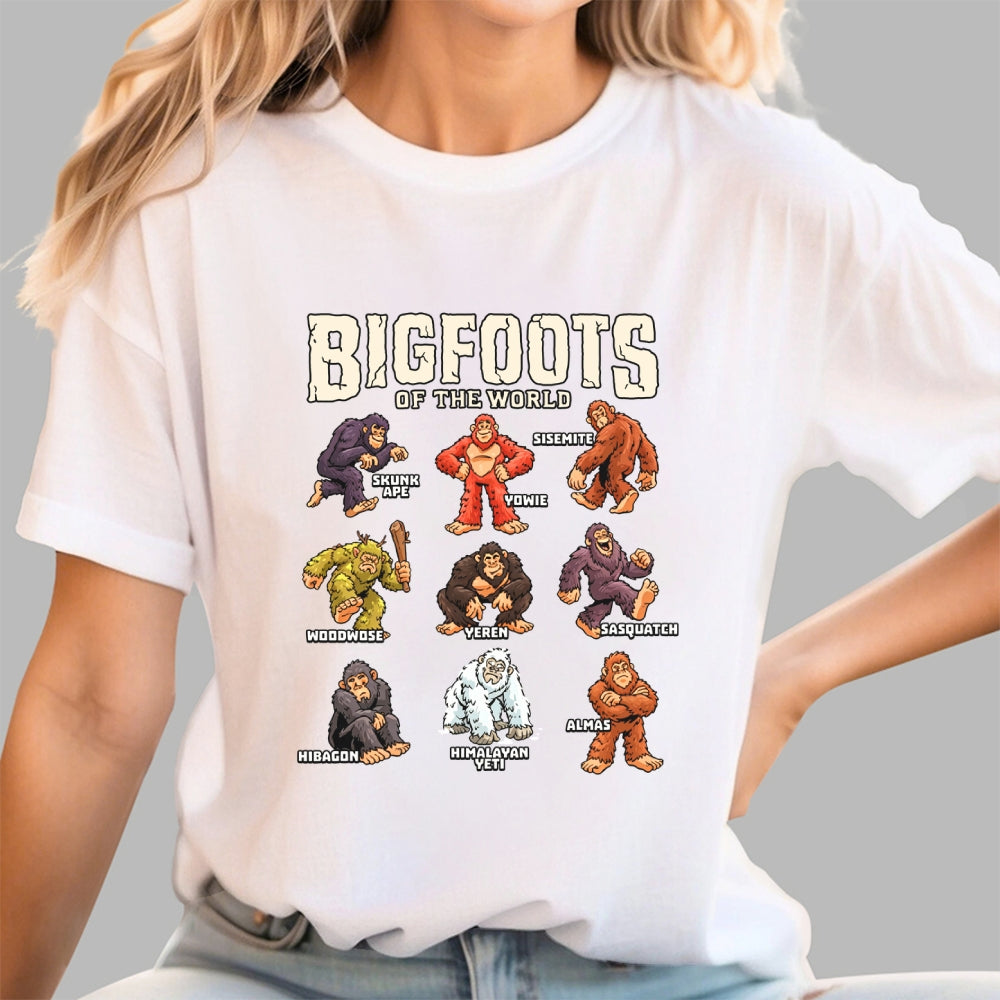 Bigfoots of the World  T-Shirt