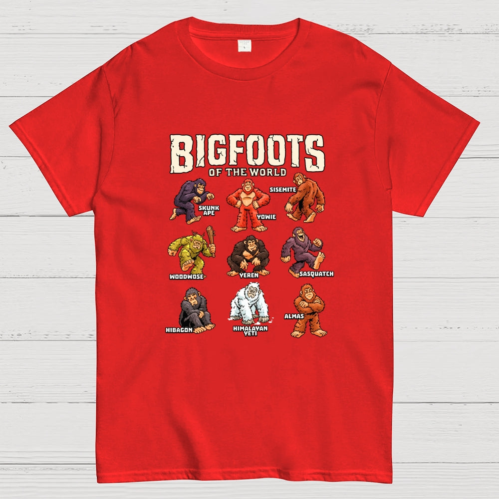 Bigfoots of the World  T-Shirt
