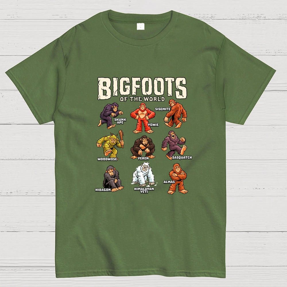 Bigfoots of the World  T-Shirt