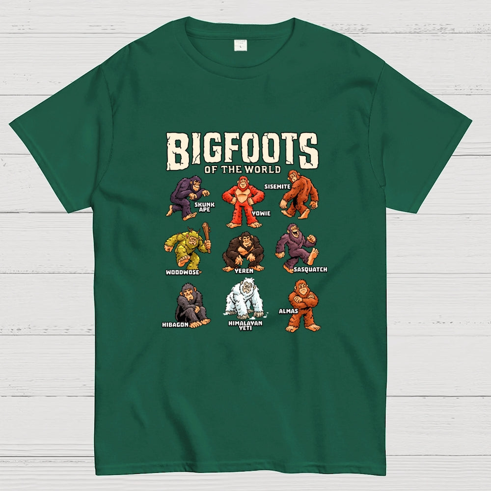 Bigfoots of the World  T-Shirt