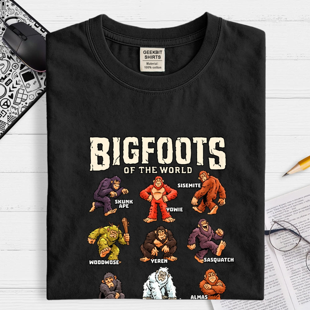 Bigfoots of the World  T-Shirt
