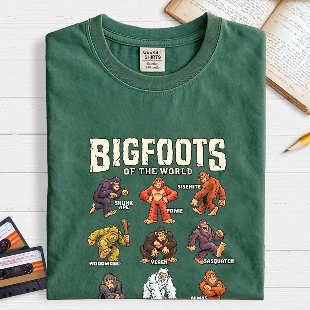Bigfoots of the World  T-Shirt