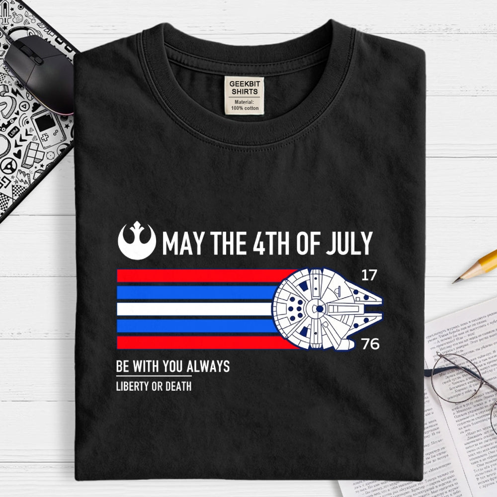 May The 4th Of July Art Print  T-Shirt