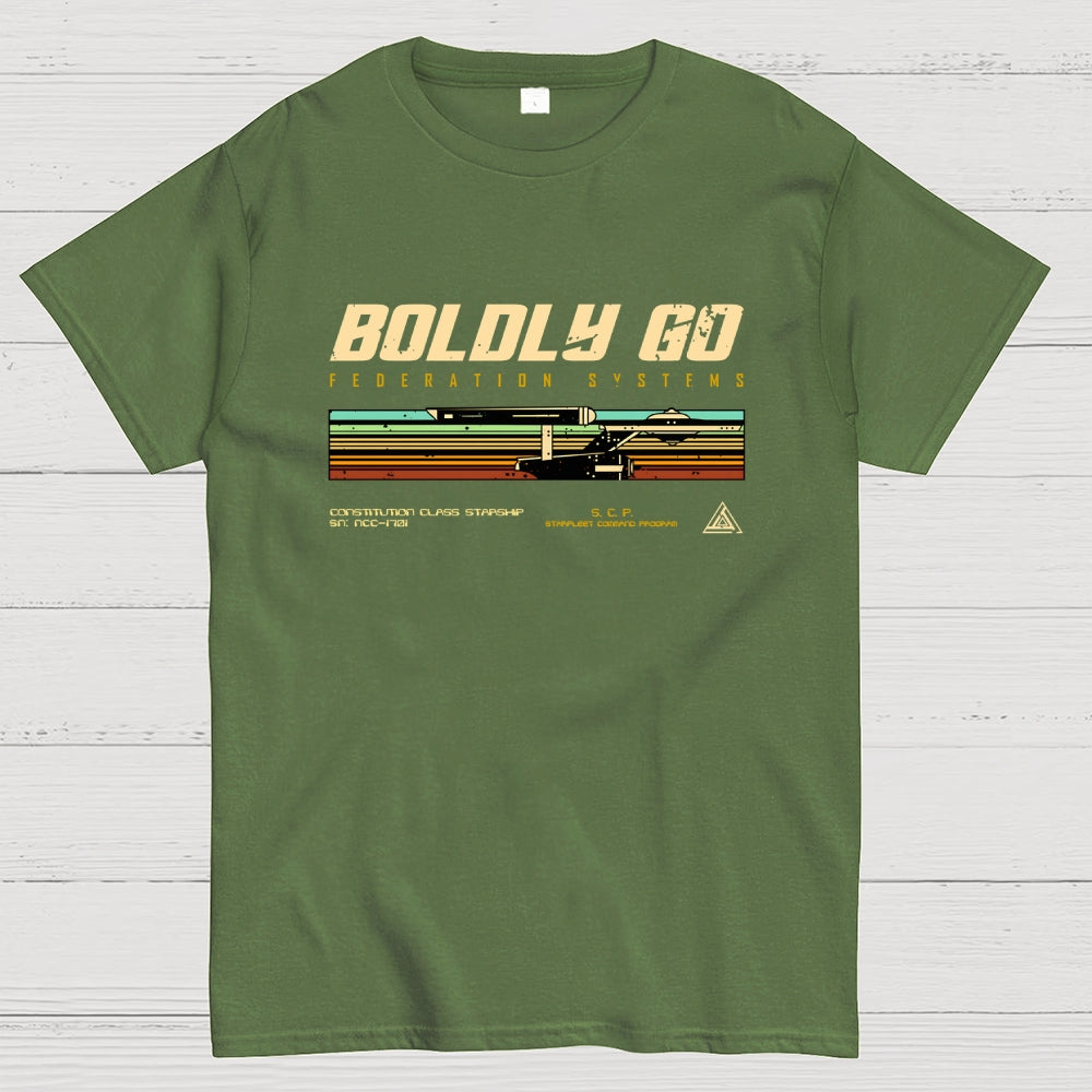 Retro Vintage Starship  T-Shirt